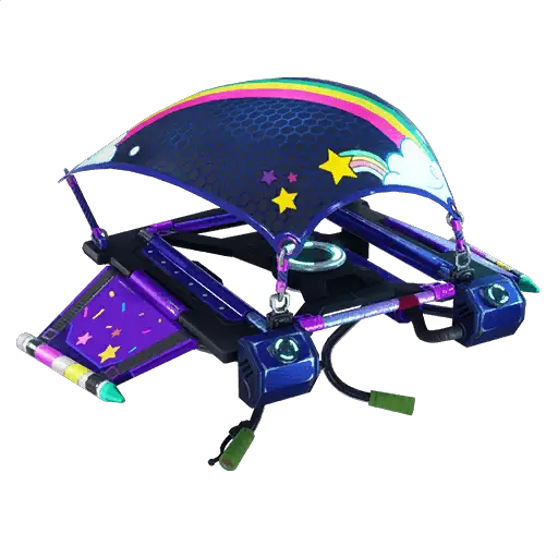 Skin Tracker Fortnite Sunshine And Rainbows Set - 3d model available audio available rainbow rider glider icon