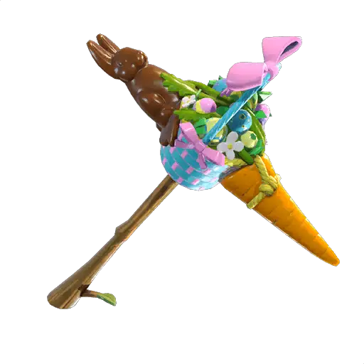 3d model available audio available carrot stick pickaxe icon - fortnite pastel patrol set