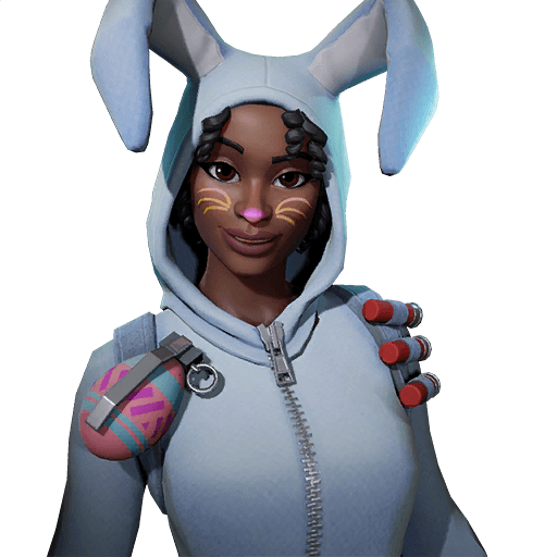 3d model available bunny brawler outfit icon - fortnite pastel patrol set