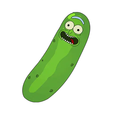 Pickle Rick Back Bling icon